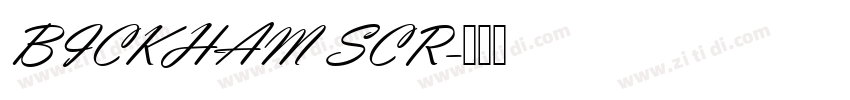 BICKHAM SCR字体转换
